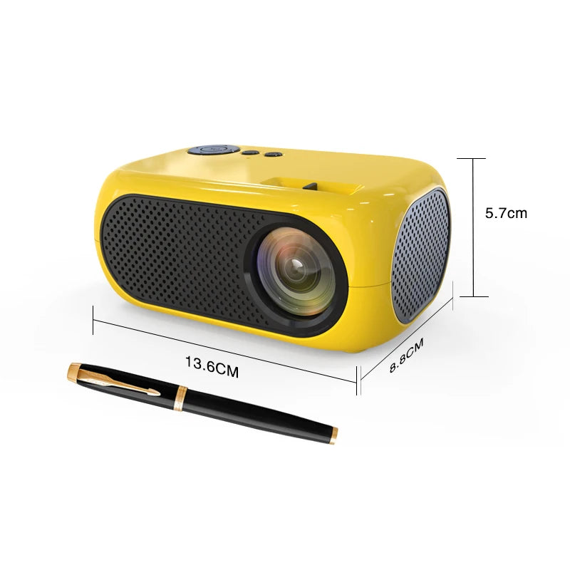 Home Theater YG300 Mini Projector Support 1080P Decoding Built-in Audio LED Projector for Smartphone Notebook 3D Glasses As Gift