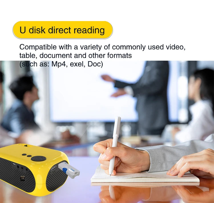 Home Theater YG300 Mini Projector Support 1080P Decoding Built-in Audio LED Projector for Smartphone Notebook 3D Glasses As Gift