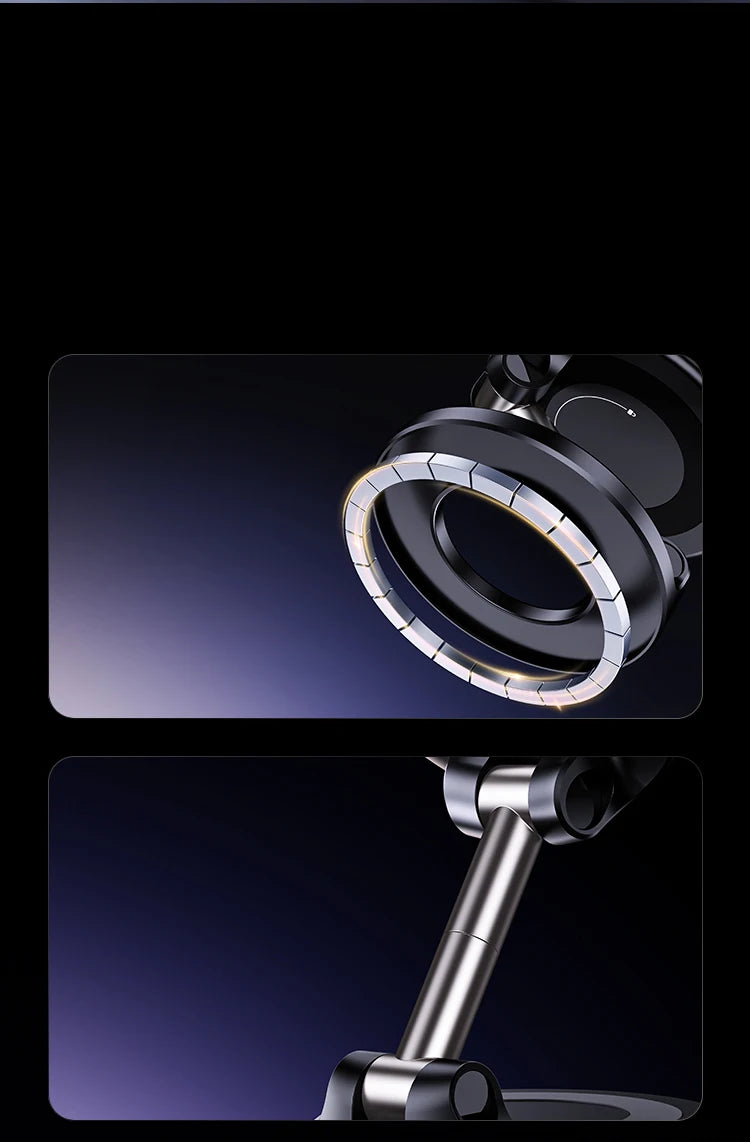 Car Mount Electric Vacuum Magnetic Holder Foldable Strong Suction Stand For Cell Phone For iphone 12 13 14 15 16 Live Streaming