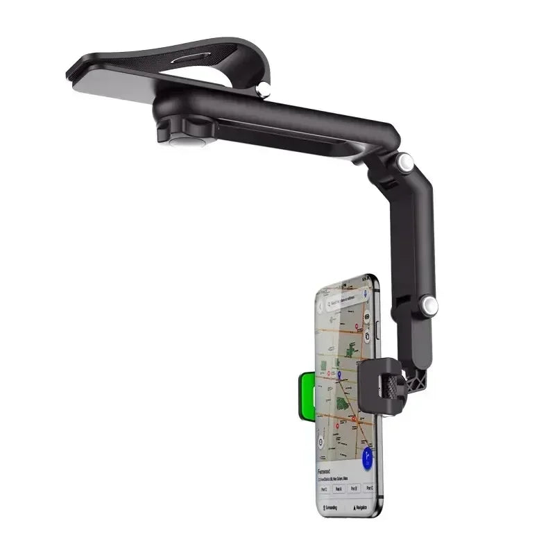 Car Mobile Phone Holder Sun Visor Bracket 1080° Rotation Installation Gps Mobile Phone Mobile Car Clip Bracket Bracket