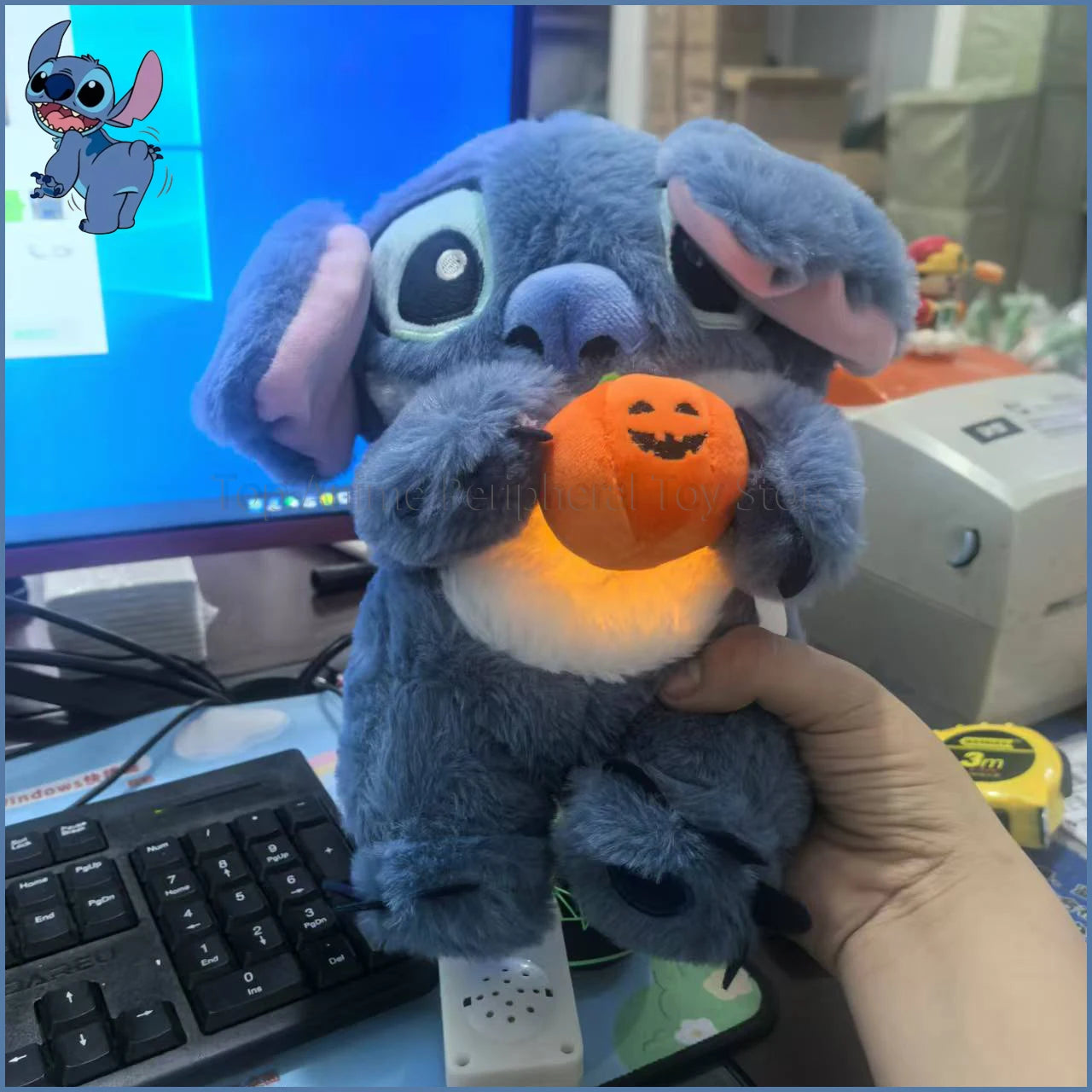 Hot Stitch Baby Sleeping Companion Sound Soothing Musical Plush Toy With Air Bag And Light Doll Breathing Toys Gifts Kawaii Toys