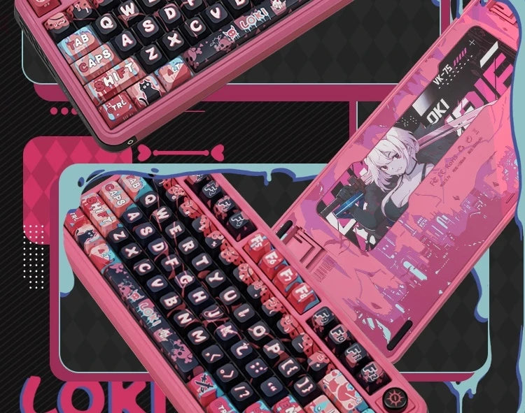 Valkyrie Vk75 Mechanical Keyboard Tri Mode E-Game Hot Swappable 2.4g/Wired/Bluetooth Rgb Gasket Customized Mechanical Keyboard