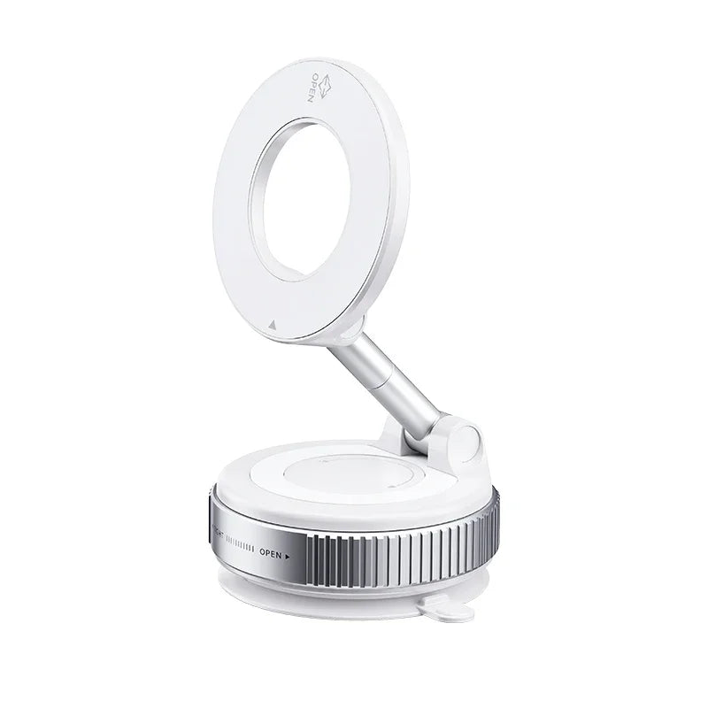 Car Mount Electric Vacuum Magnetic Holder Foldable Strong Suction Stand For Cell Phone For iphone 12 13 14 15 16 Live Streaming