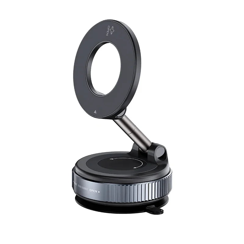 Car Mount Electric Vacuum Magnetic Holder Foldable Strong Suction Stand For Cell Phone For iphone 12 13 14 15 16 Live Streaming