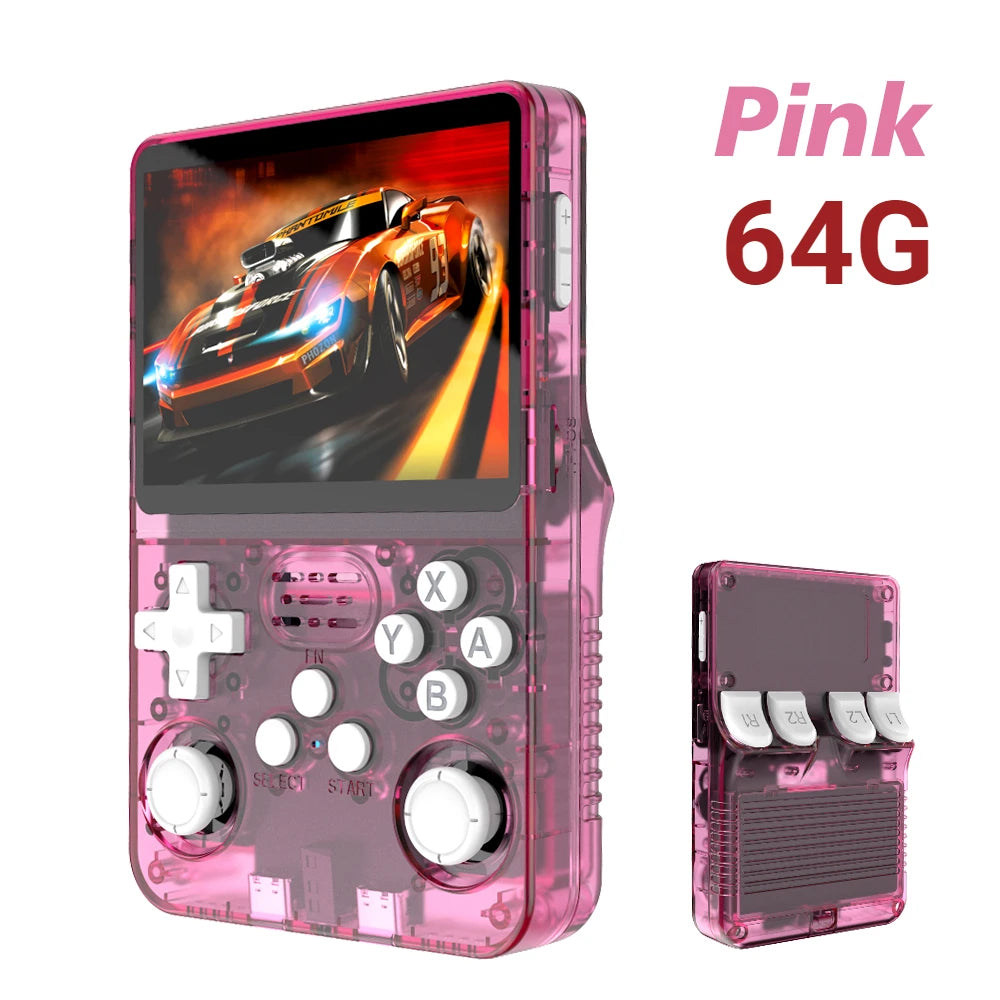 R36S Open Source Retro Handheld Game Console 3.5'' IPS Linux System,Portable Pocket Game Player with 64G/128G/256G