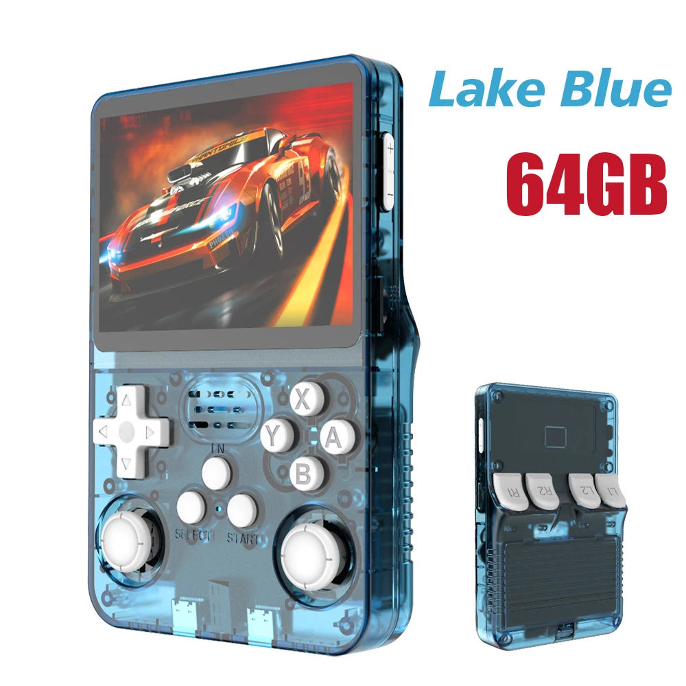 R36S Open Source Retro Handheld Game Console 3.5'' IPS Linux System,Portable Pocket Game Player with 64G/128G/256G