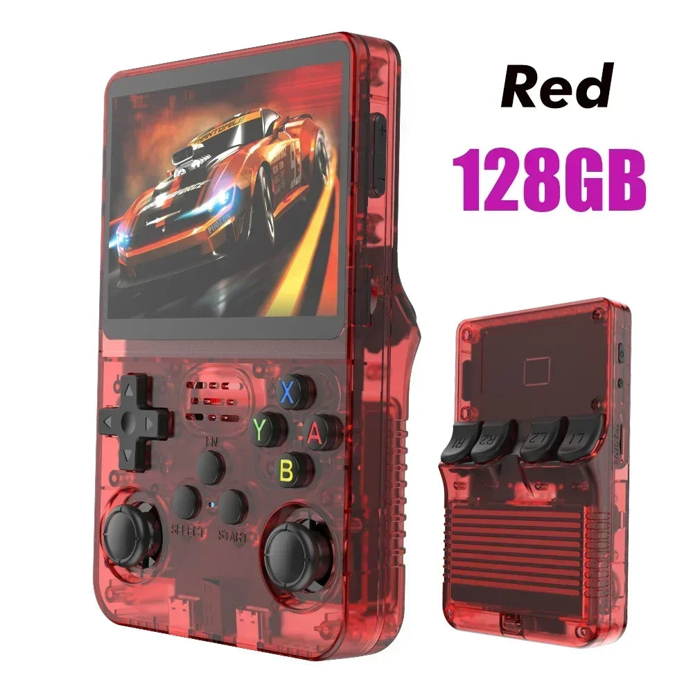 R36S Open Source Retro Handheld Game Console 3.5'' IPS Linux System,Portable Pocket Game Player with 64G/128G/256G