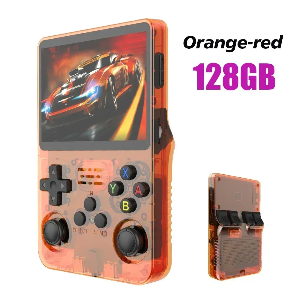 R36S Open Source Retro Handheld Game Console 3.5'' IPS Linux System,Portable Pocket Game Player with 64G/128G/256G