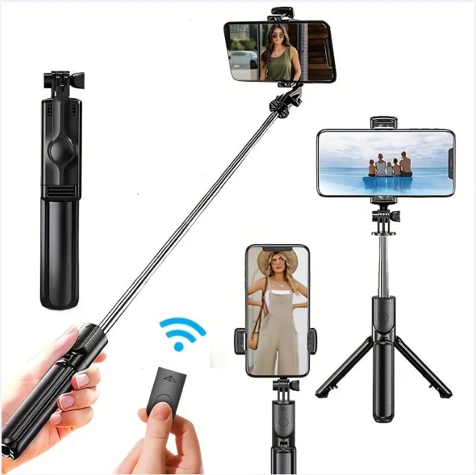 Handheld 360 Degree Flexible Sports Camera Monopod Stand Mobile Phone Mini Selfie Stick Tripod With Wireless Remote