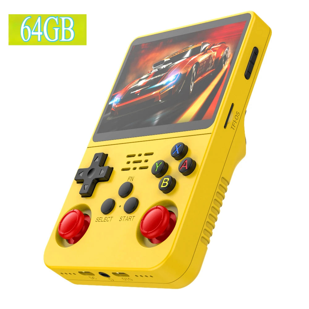 R36S Open Source Retro Handheld Game Console 3.5'' IPS Linux System,Portable Pocket Game Player with 64G/128G/256G