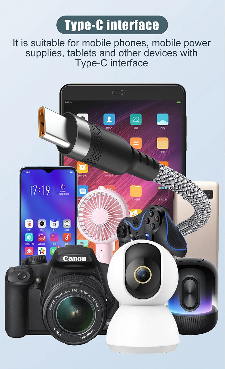 USB TYPE C Fast Charge Cable LIGHTNING 3m 5 Meters USB C Android Micro USB Extend Charging Cable for iPhone 14 Xiaomi OnePlus