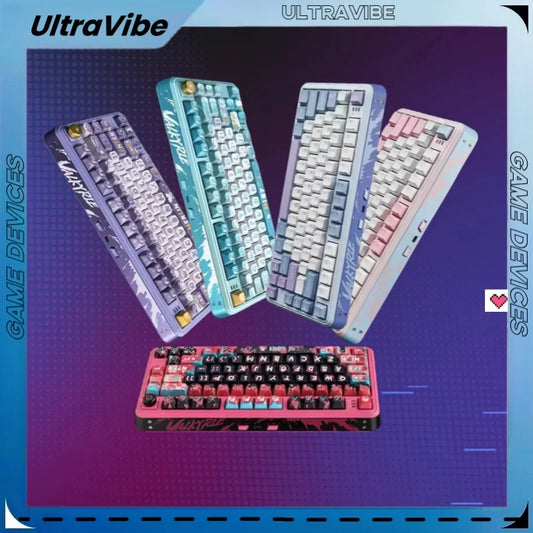 Valkyrie Vk75 Mechanical Keyboard Tri Mode E-Game Hot Swappable 2.4g/Wired/Bluetooth Rgb Gasket Customized Mechanical Keyboard