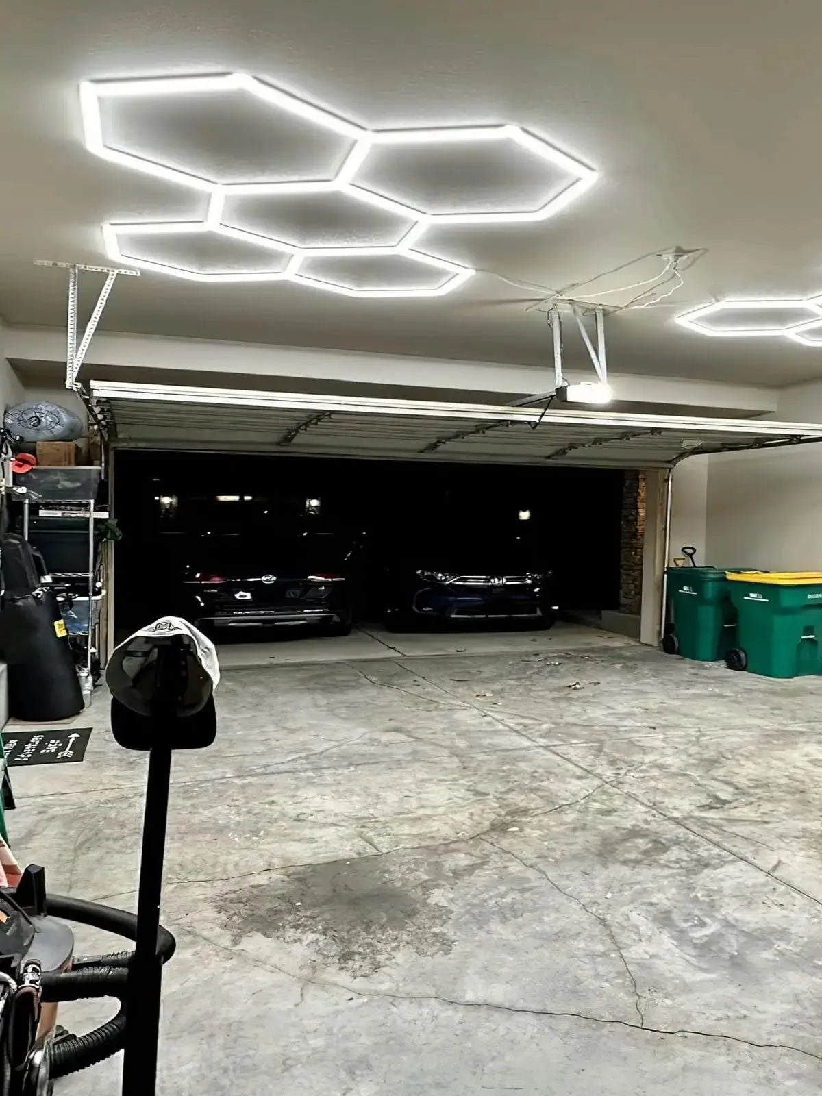 Hexagon Garage Led lights, 25 Pack 240W Garage Lights Ceiling Led Work Light, Super Bright 6500K Hexagon Honeycomb Led