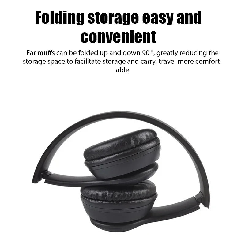 P47 Wireless bluetooth headphone With Mic Headsets Stereo Sound Earphones Sports Gaming Headphones Supports PC Smartphone