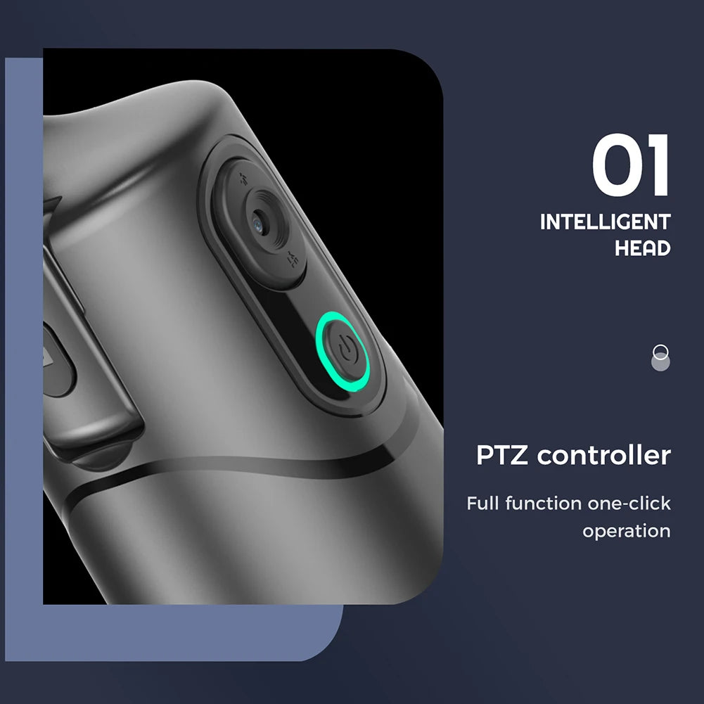 Auto Face Tracking Tripod 360° Rotation Auto Tracking Phone Holder Face Tracking Phone Tripod Holder for Tiktok Video Recording