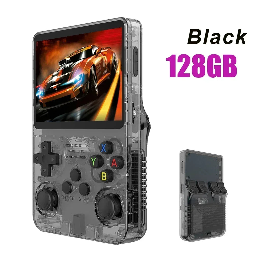 R36S Open Source Retro Handheld Game Console 3.5'' IPS Linux System,Portable Pocket Game Player with 64G/128G/256G