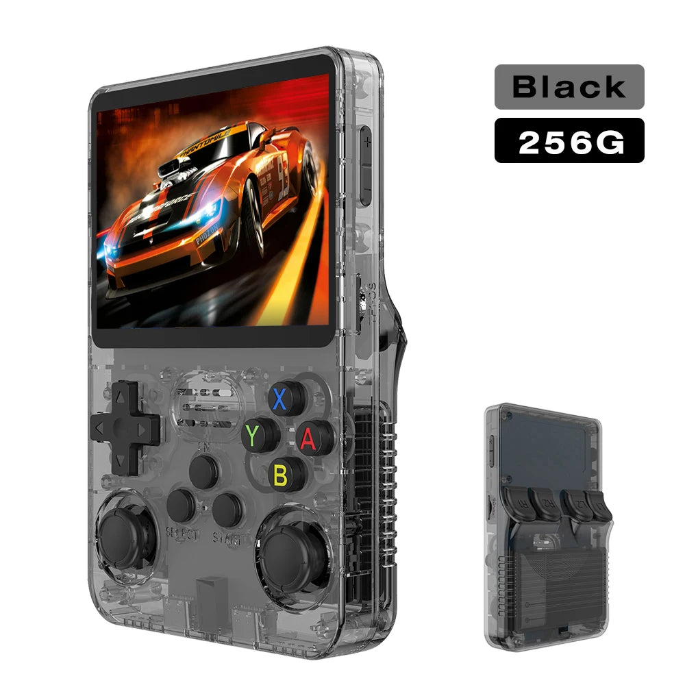 R36S Open Source Retro Handheld Game Console 3.5'' IPS Linux System,Portable Pocket Game Player with 64G/128G/256G