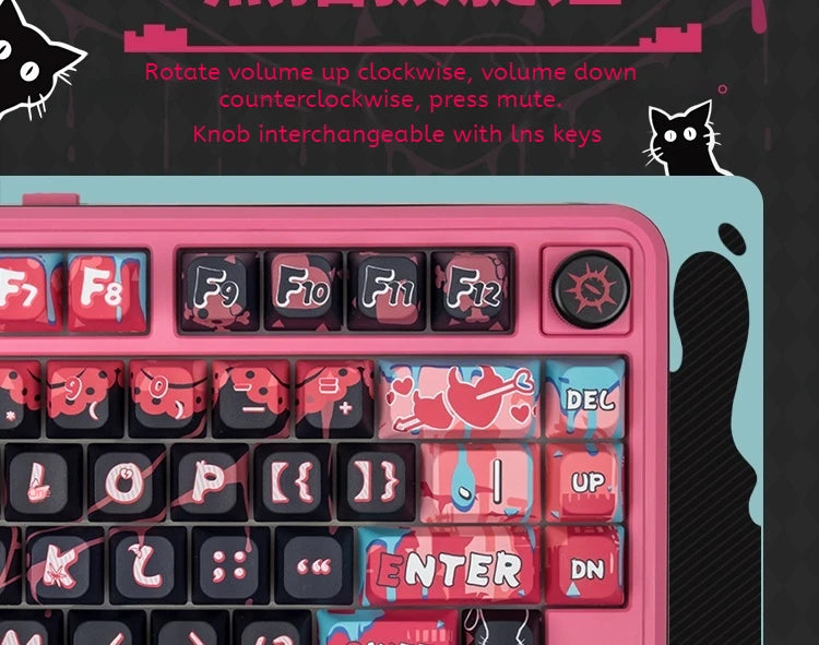 Valkyrie Vk75 Mechanical Keyboard Tri Mode E-Game Hot Swappable 2.4g/Wired/Bluetooth Rgb Gasket Customized Mechanical Keyboard