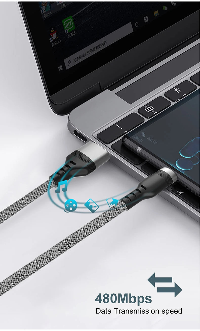 USB TYPE C Fast Charge Cable LIGHTNING 3m 5 Meters USB C Android Micro USB Extend Charging Cable for iPhone 14 Xiaomi OnePlus