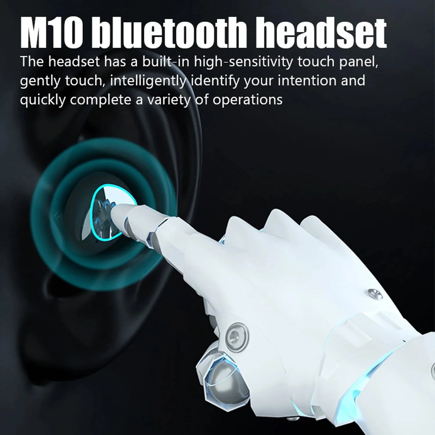 TWS M10 Wireless Bluetooth Headphones LED Display 3500mah Charging Box 9D Stereo In-Ear Sports Waterproof Bluetooth 5.1 Headset