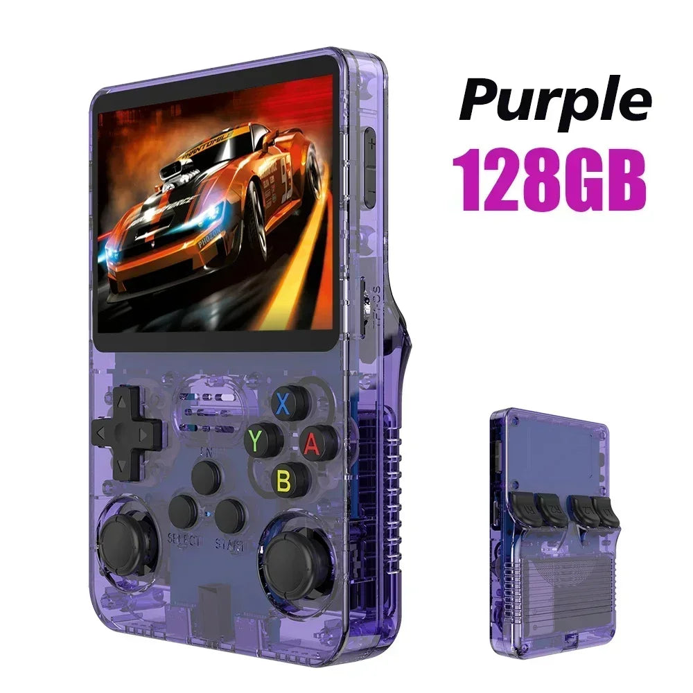 R36S Open Source Retro Handheld Game Console 3.5'' IPS Linux System,Portable Pocket Game Player with 64G/128G/256G