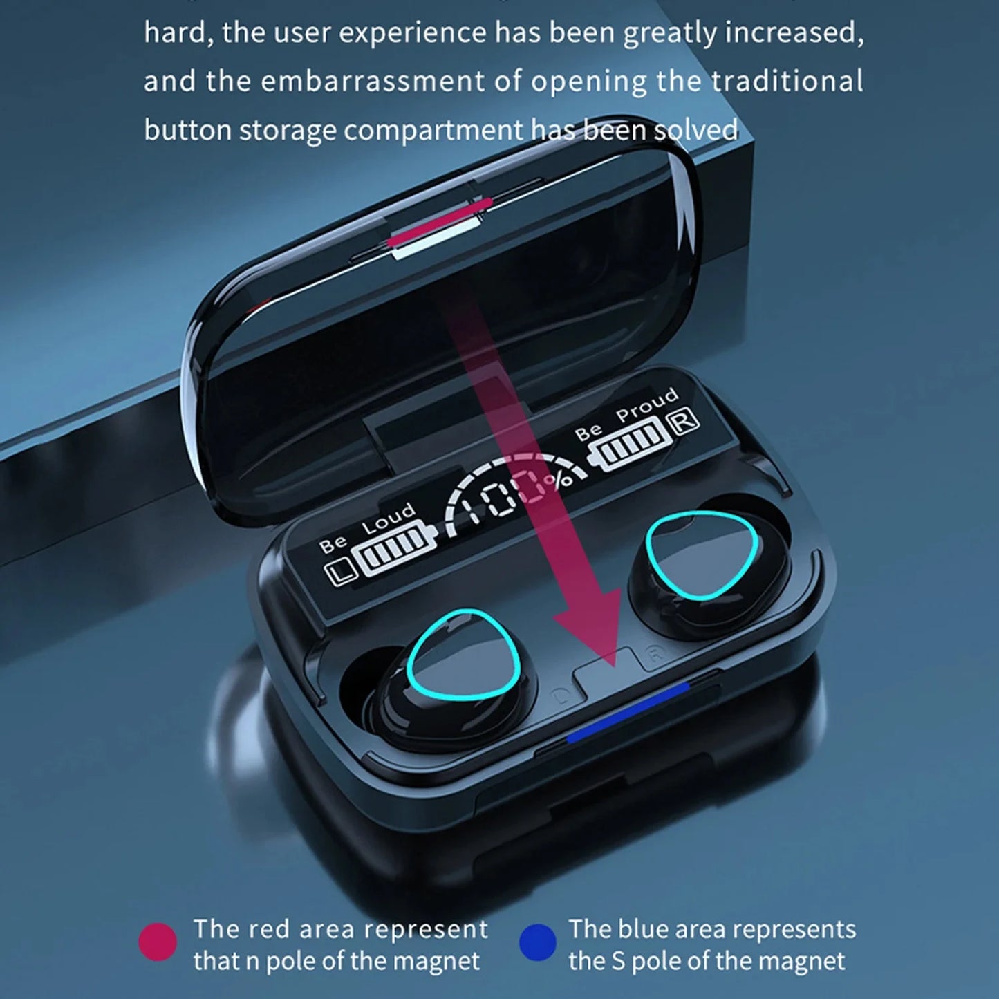 TWS M10 Wireless Bluetooth Headphones LED Display 3500mah Charging Box 9D Stereo In-Ear Sports Waterproof Bluetooth 5.1 Headset