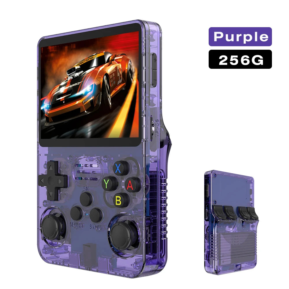 R36S Open Source Retro Handheld Game Console 3.5'' IPS Linux System,Portable Pocket Game Player with 64G/128G/256G