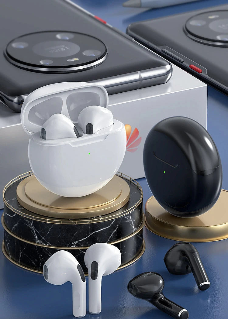PRO 6 Wireless Bluetooth Headset 5.3 Bluetooth Protocol Earplug Type Strong Endurance Gaming Competitive Headphones TWS Running