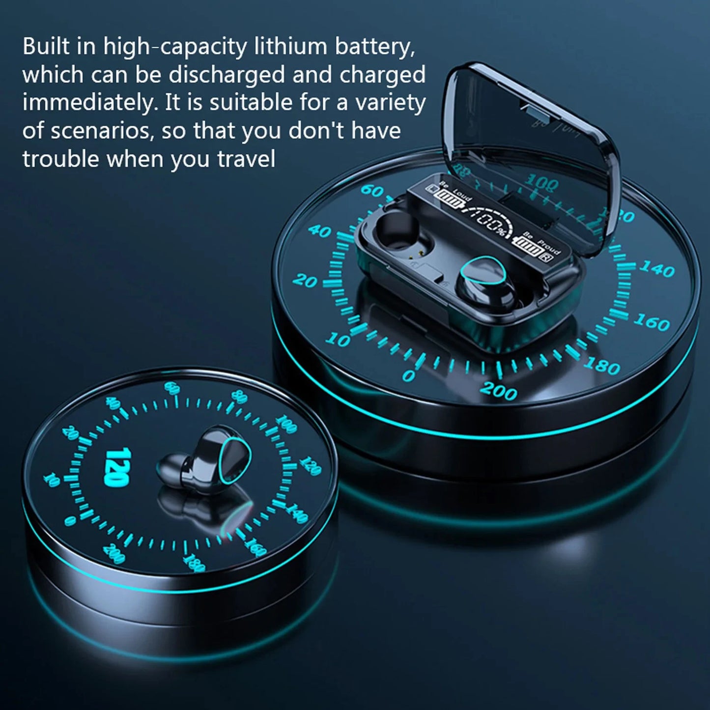 TWS M10 Wireless Bluetooth Headphones LED Display 3500mah Charging Box 9D Stereo In-Ear Sports Waterproof Bluetooth 5.1 Headset