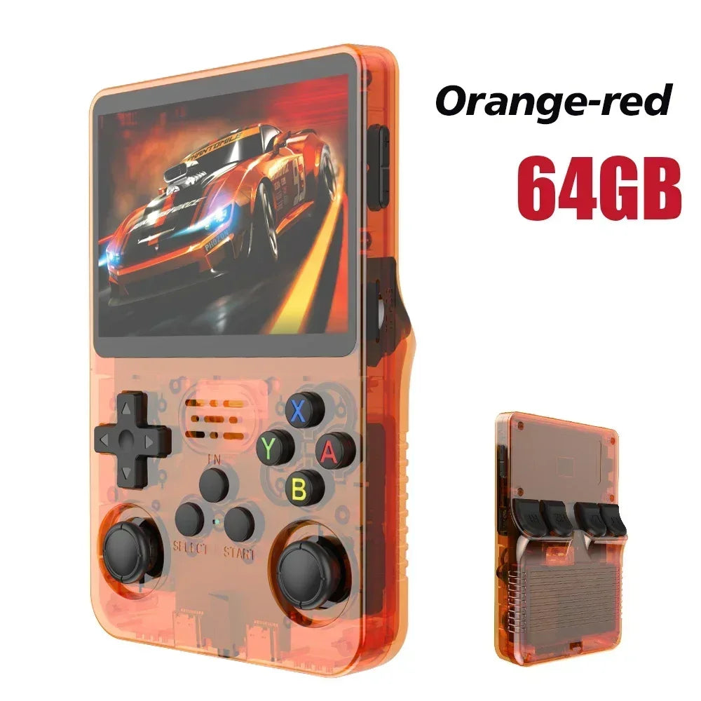 R36S Open Source Retro Handheld Game Console 3.5'' IPS Linux System,Portable Pocket Game Player with 64G/128G/256G