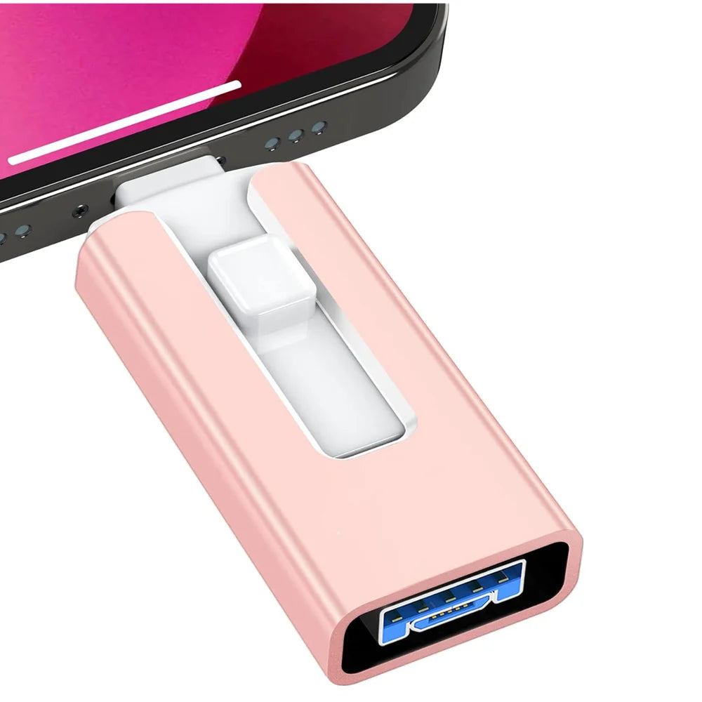 2TB For iPhone 8 Plus 11 12 ipad Pen drive stick Dual purpose mobile OTG Micro USB Flash Drive 512GB 128GB 256GB 1T PENDRIVE 3.0