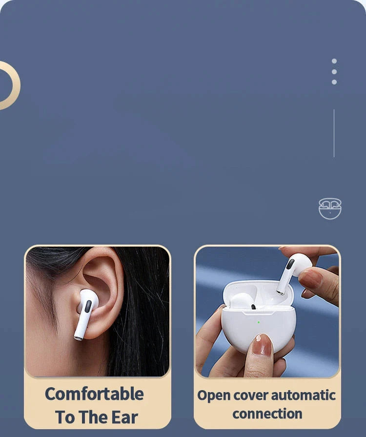 PRO 6 Wireless Bluetooth Headset 5.3 Bluetooth Protocol Earplug Type Strong Endurance Gaming Competitive Headphones TWS Running