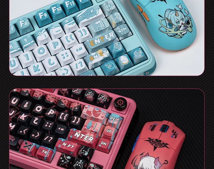 Valkyrie Vk75 Mechanical Keyboard Tri Mode E-Game Hot Swappable 2.4g/Wired/Bluetooth Rgb Gasket Customized Mechanical Keyboard