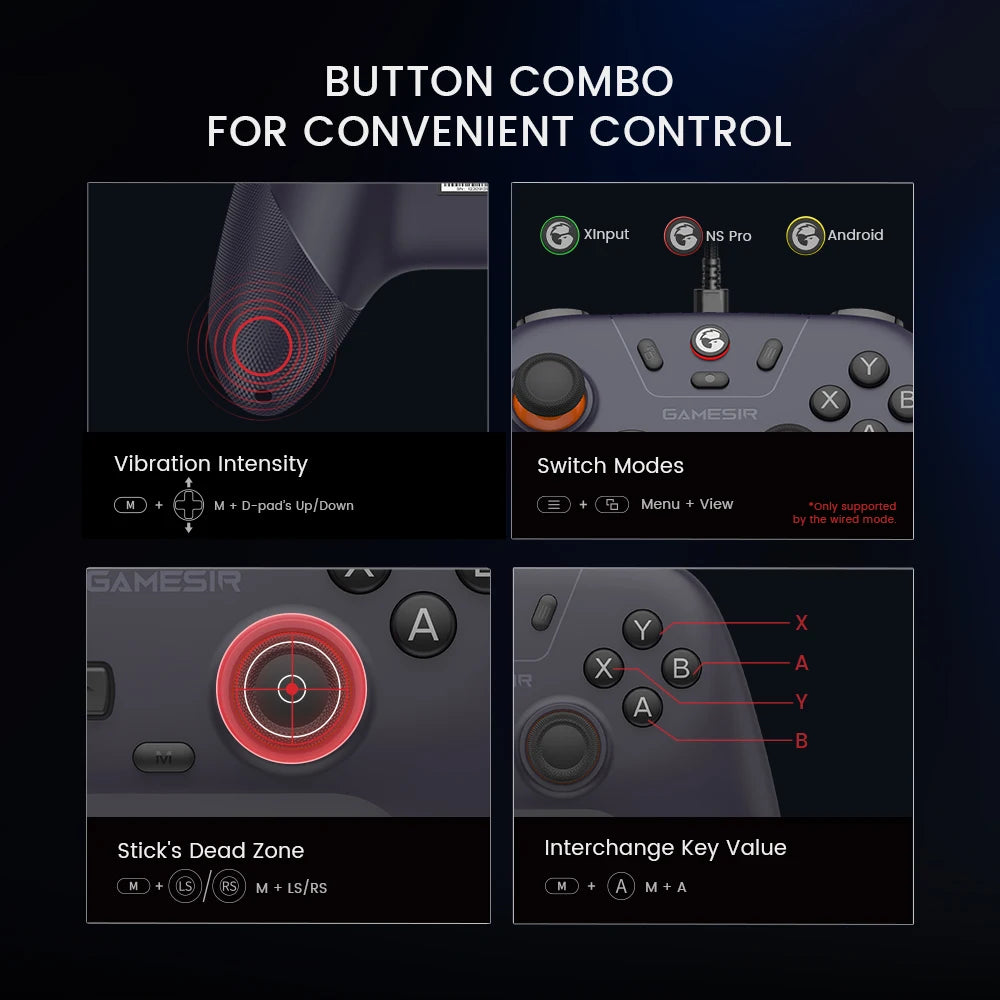 GameSir Nova Lite Switch Controller Hall Effect Gamepad for Nintendo Switch iPhone Android Mobile Phone Windows PC Steam