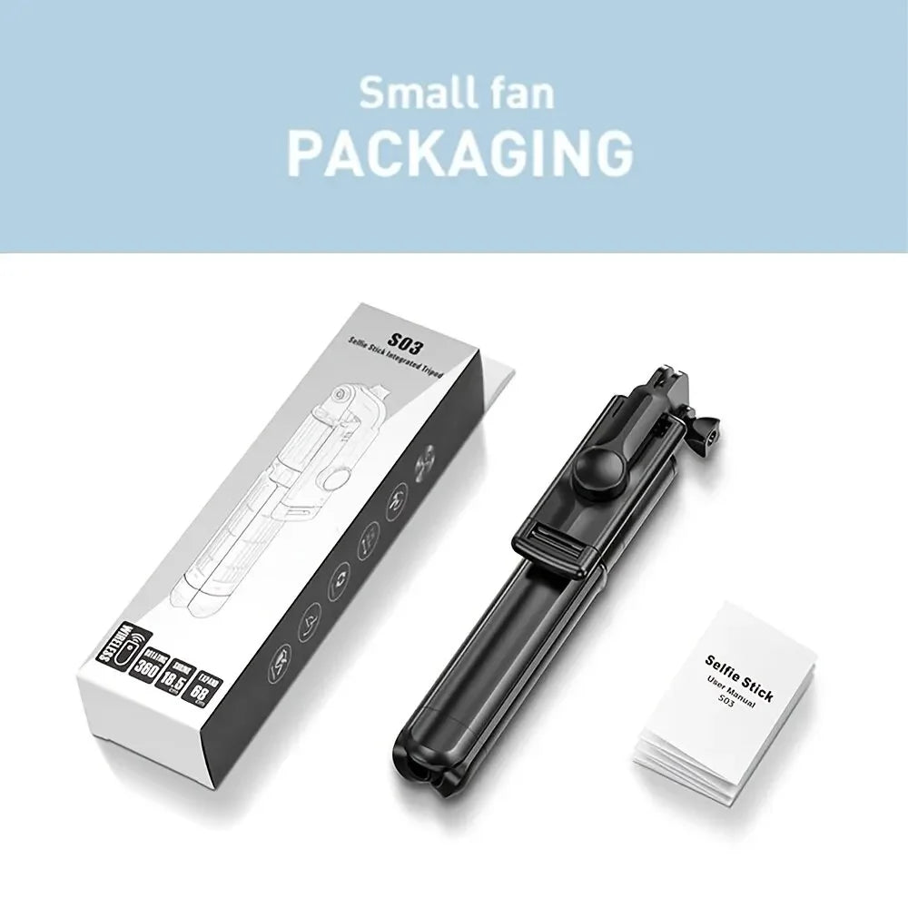 Handheld 360 Degree Flexible Sports Camera Monopod Stand Mobile Phone Mini Selfie Stick Tripod With Wireless Remote