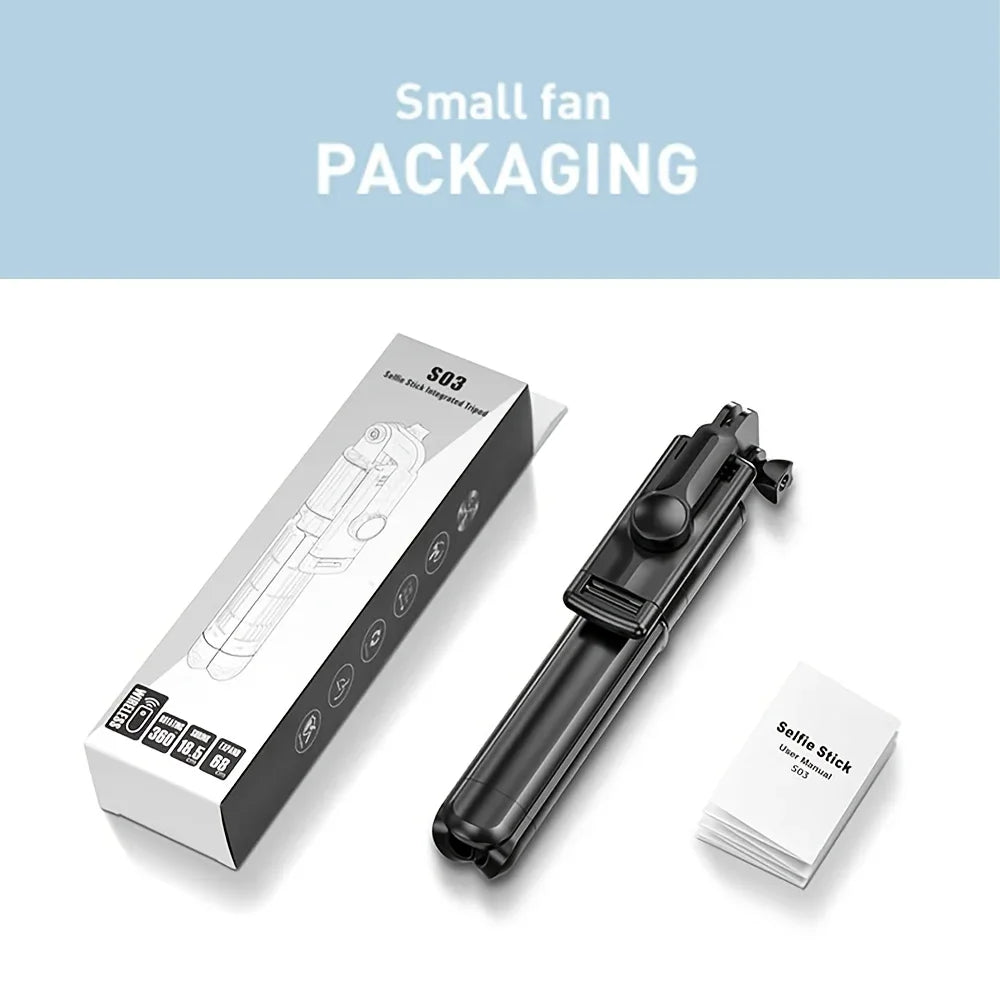 Handheld 360 Degree Flexible Sports Camera Monopod Stand Mobile Phone Mini Selfie Stick Tripod With Wireless Remote