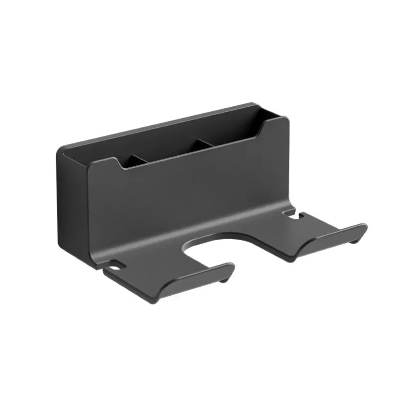 Bathroom wall rack hair dryer holder - Bathroom hair dryer holder storage box - Shower hair dryer and accessory storage rack