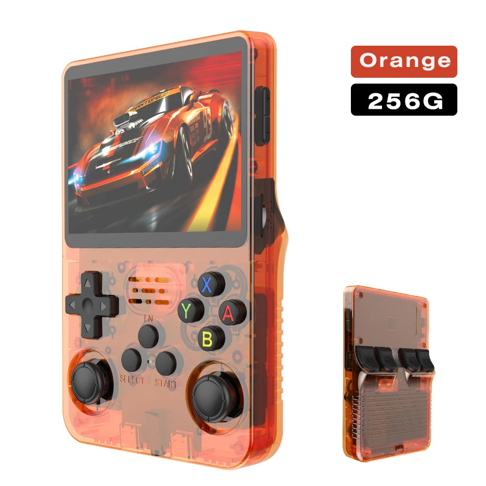 R36S Open Source Retro Handheld Game Console 3.5'' IPS Linux System,Portable Pocket Game Player with 64G/128G/256G