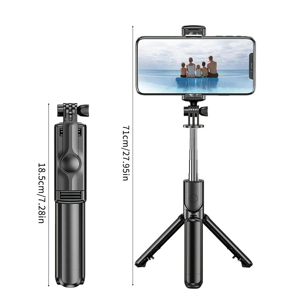 Handheld 360 Degree Flexible Sports Camera Monopod Stand Mobile Phone Mini Selfie Stick Tripod With Wireless Remote