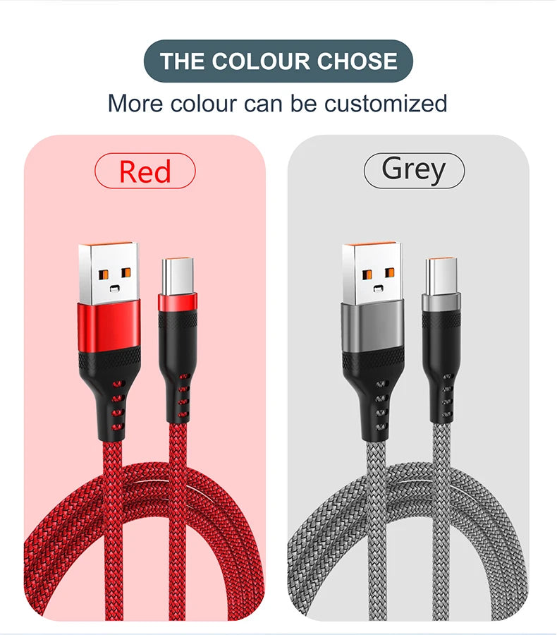 USB TYPE C Fast Charge Cable LIGHTNING 3m 5 Meters USB C Android Micro USB Extend Charging Cable for iPhone 14 Xiaomi OnePlus