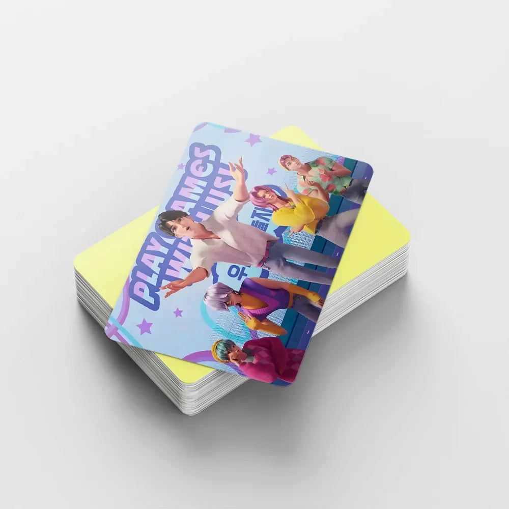 b 30/55/92pcs Kpop Demon Hunter  for Boys Girls Cartoon Anime Animation Surrounding Students Fashion Cute Collect Cards Gifts