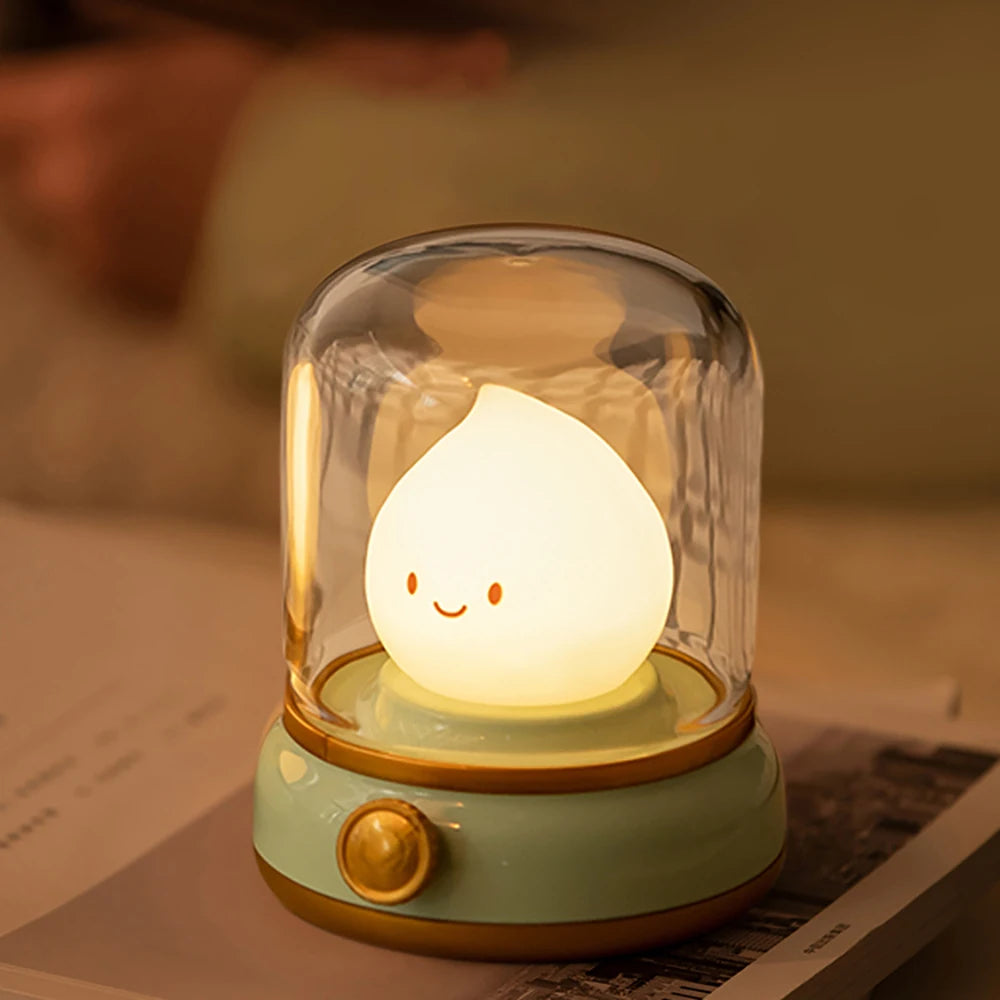 Flameless Candles Night Light Cute Capybara Kerosene Sleeping Nightlights Dimmable 2 Lighting Modes Bedside Lamp For Kid Bedroom