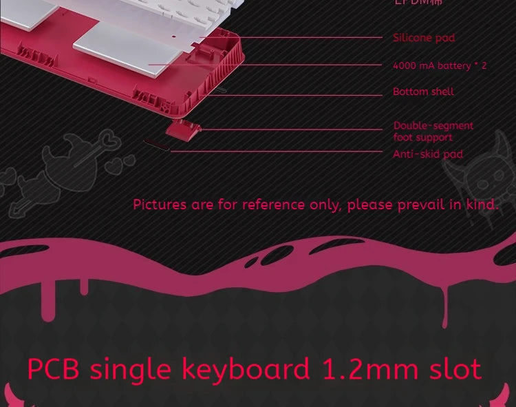 Valkyrie Vk75 Mechanical Keyboard Tri Mode E-Game Hot Swappable 2.4g/Wired/Bluetooth Rgb Gasket Customized Mechanical Keyboard