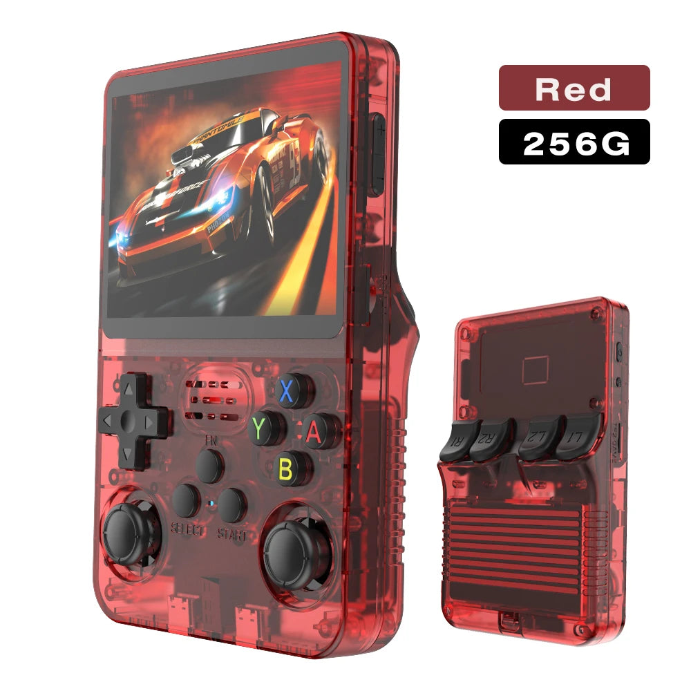 R36S Open Source Retro Handheld Game Console 3.5'' IPS Linux System,Portable Pocket Game Player with 64G/128G/256G